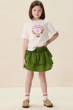 Groene ruffle rok