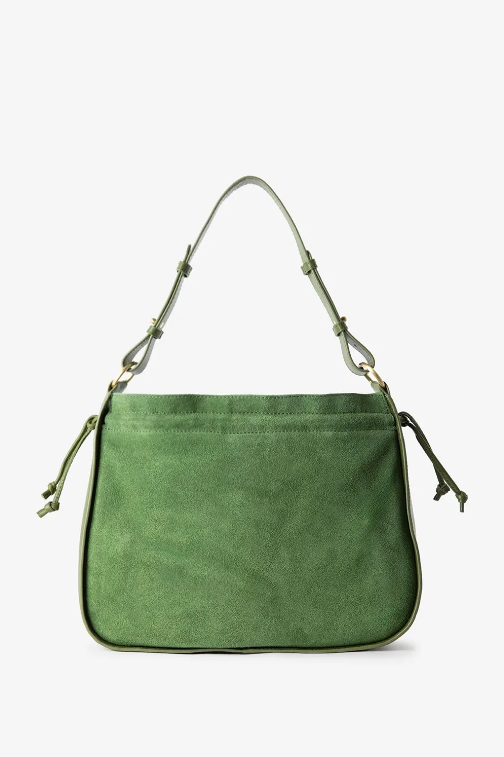 Groene suède schoudertas