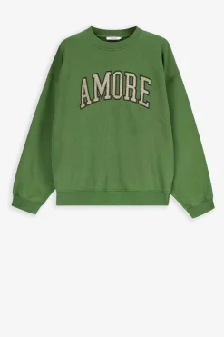 Groene sweater met artwork