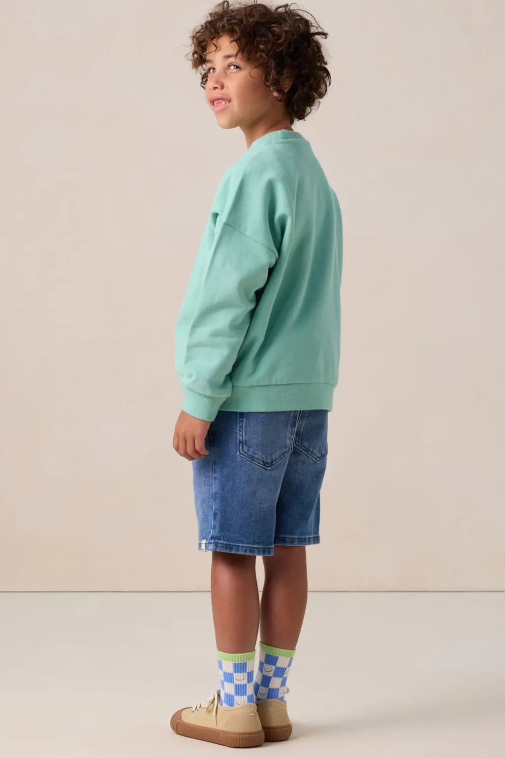 Groene sweater met artwork