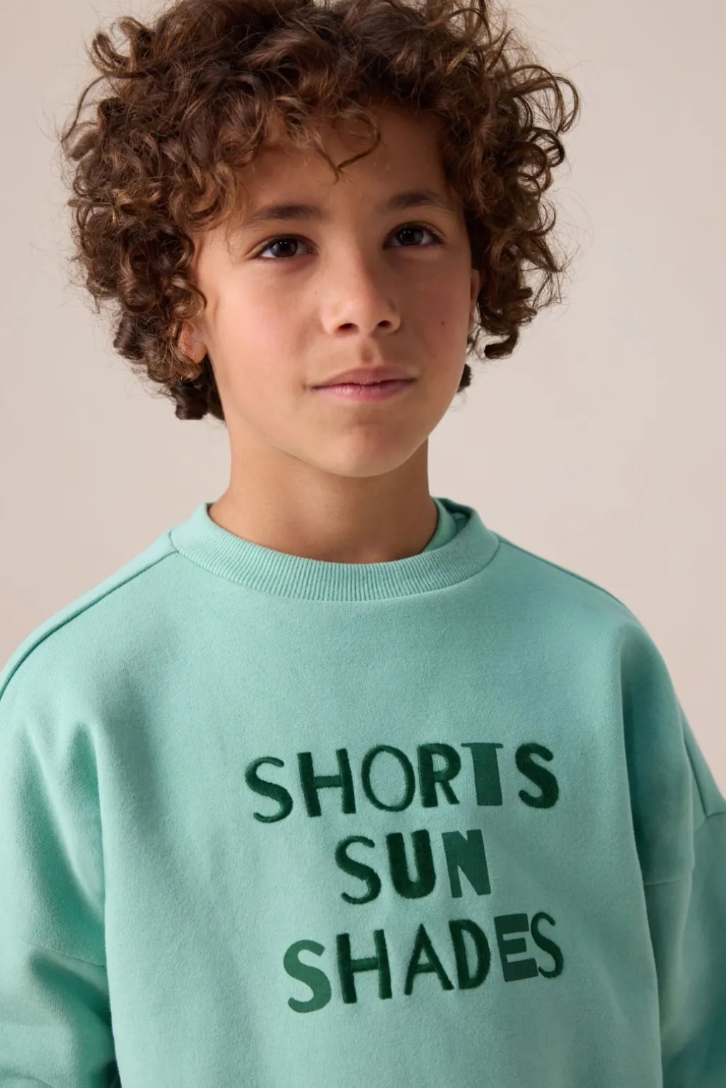 Groene sweater met artwork
