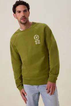 Groene sweater met print