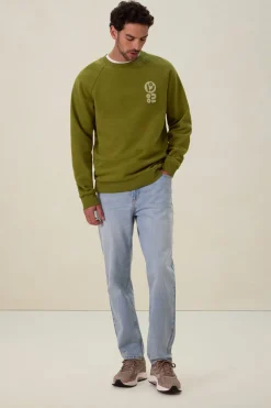 Groene sweater met print