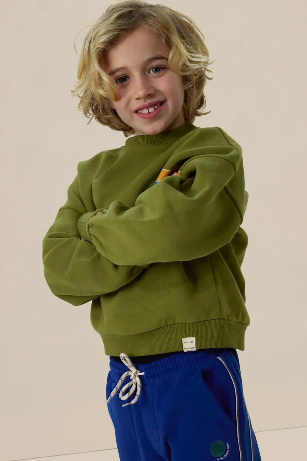 Groene sweater met print