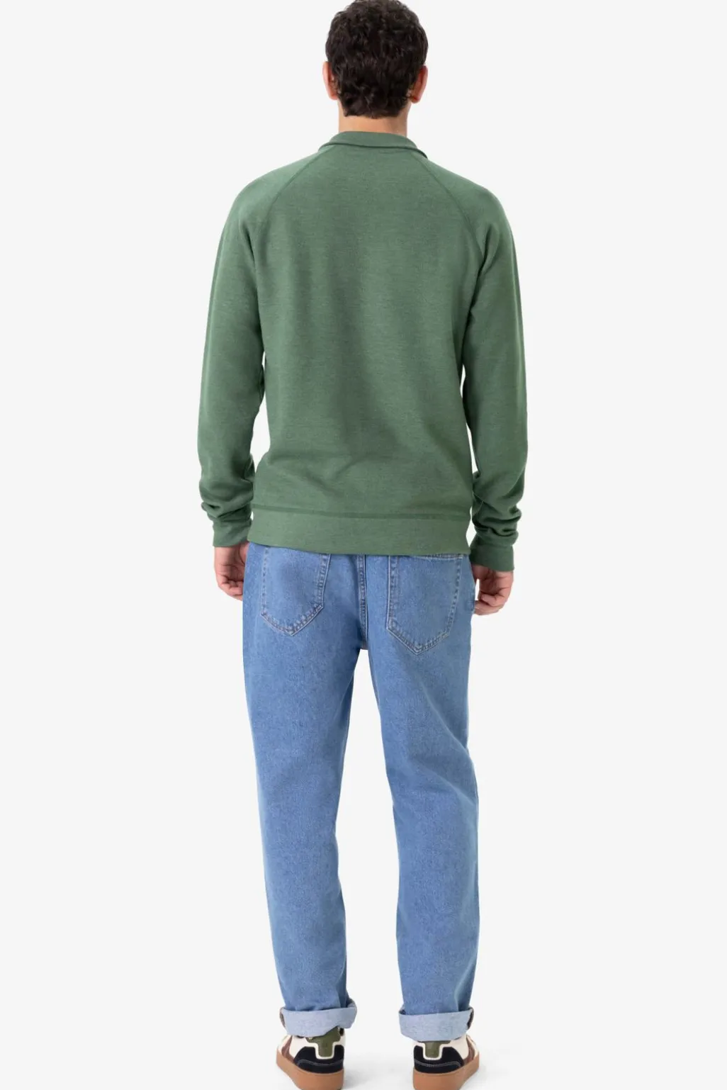 Groene sweater met rits