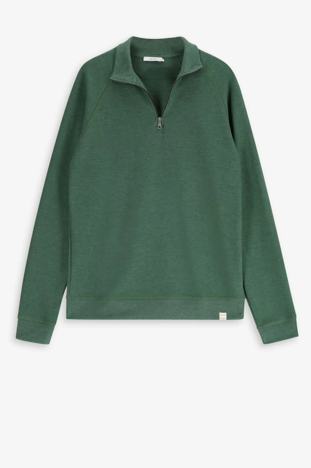Groene sweater met rits
