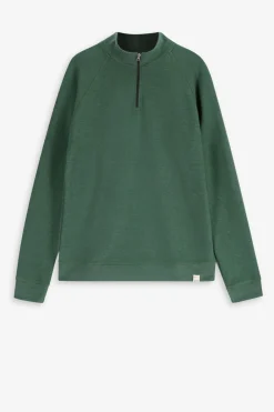 Groene sweater met rits