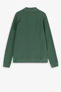 Groene sweater met rits