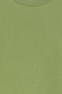 Groene sweater met wijde mouwen