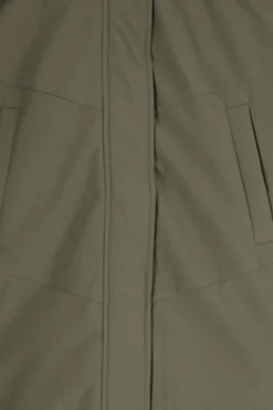 Groene technische parka jas