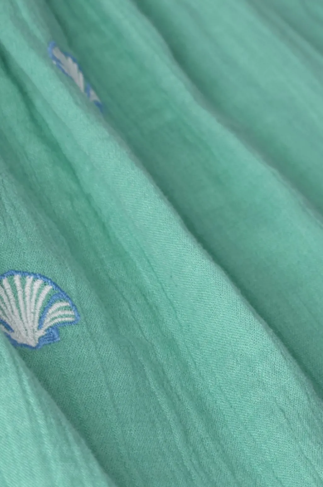 Groene top met embroidery