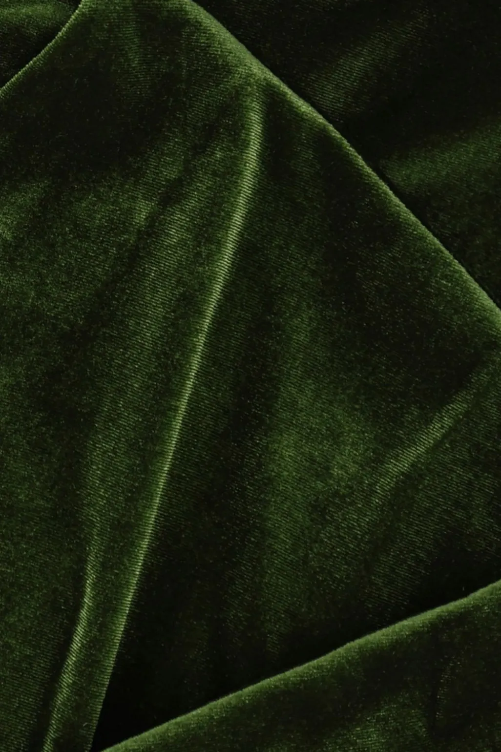 Groene velvet overslagjurk