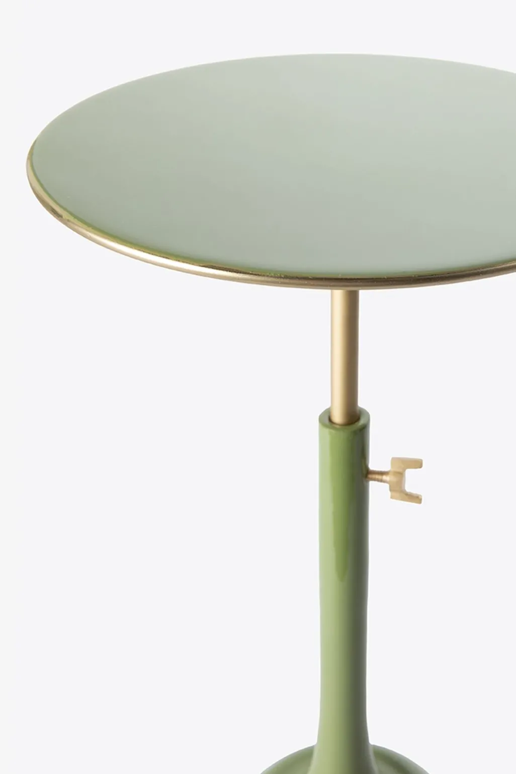 Groene verstelbare bijzettafel