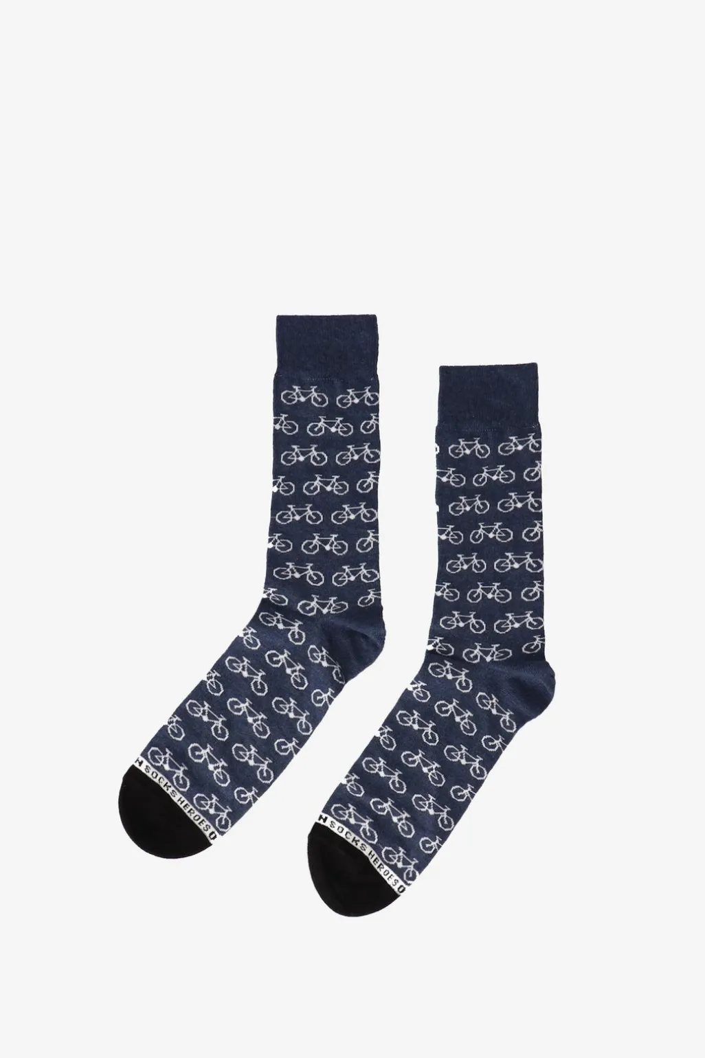 Heroes on Socks Blauwe sokken fiets blauw