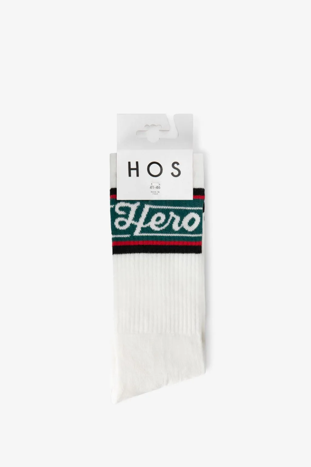 Heroes on Socks witte sokken met strepen