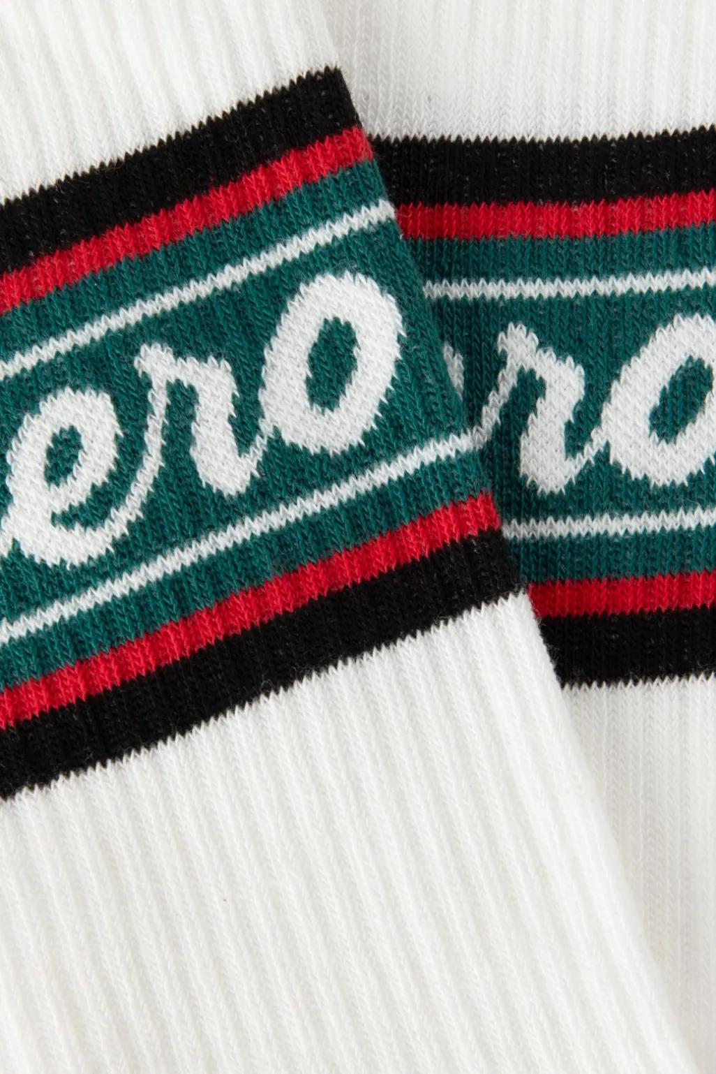 Heroes on Socks witte sokken met strepen