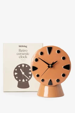 HKliving oranje ceramic klok