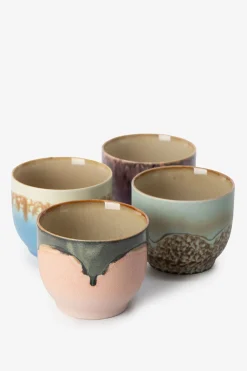 HKliving 70's ceramics mokken lagoon set