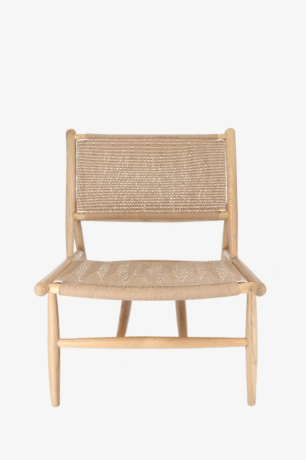 Houten rotan stoel