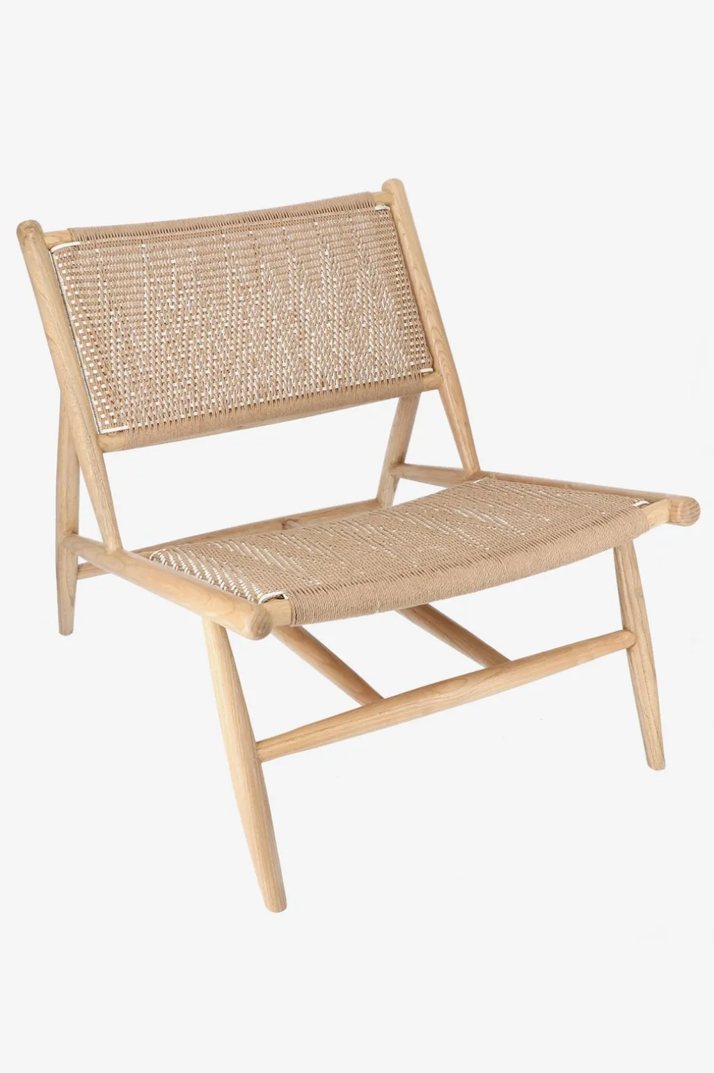 Houten rotan stoel