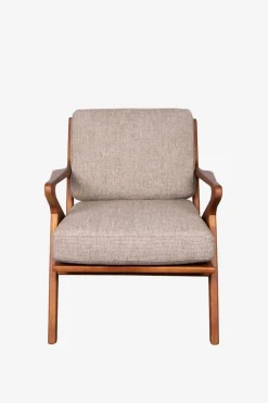 Houten stoel mid century bruin