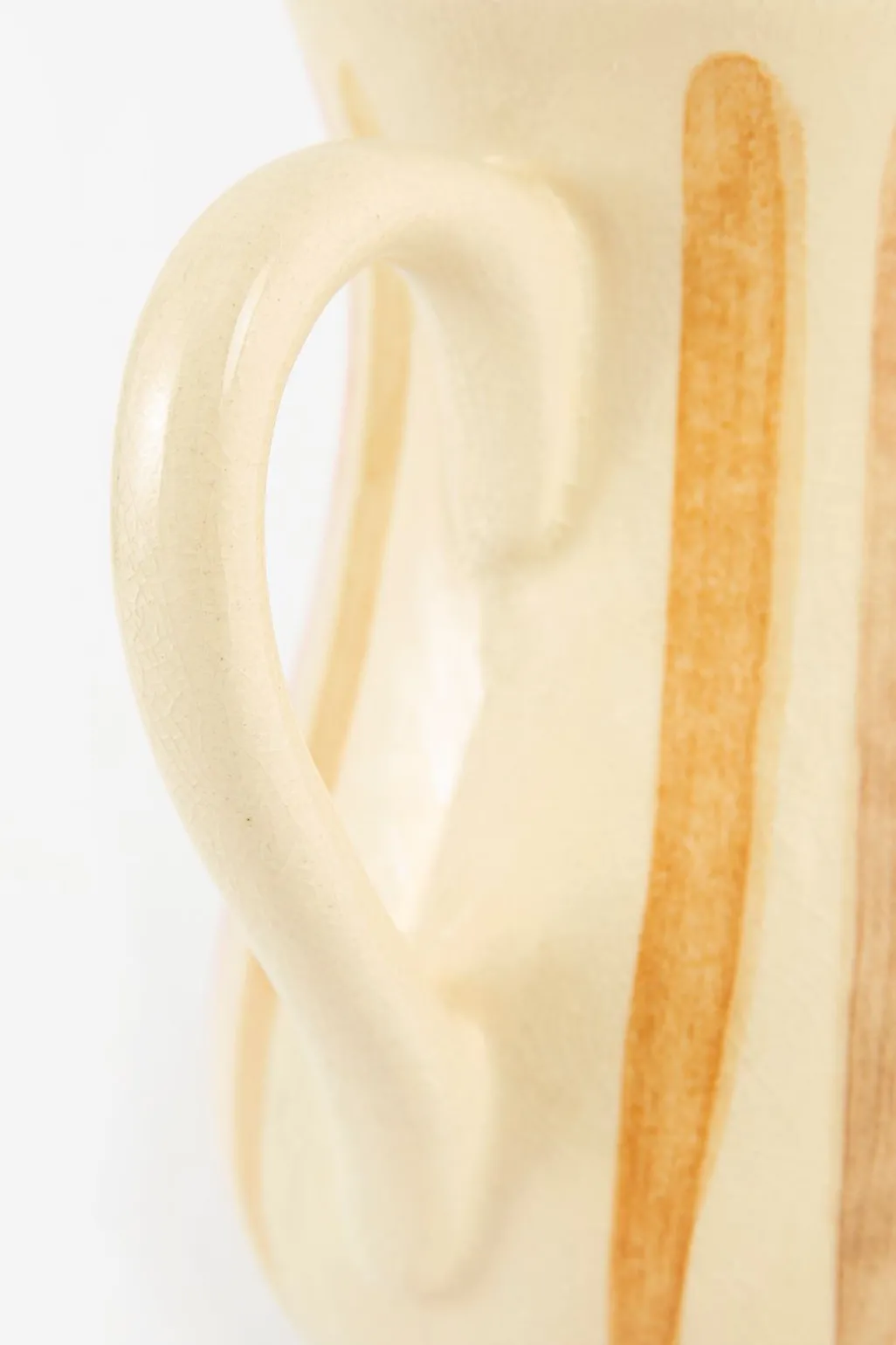 Karaf beige met strepen