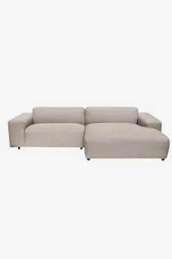 King 3-zits bank chaise longue rechts naturel