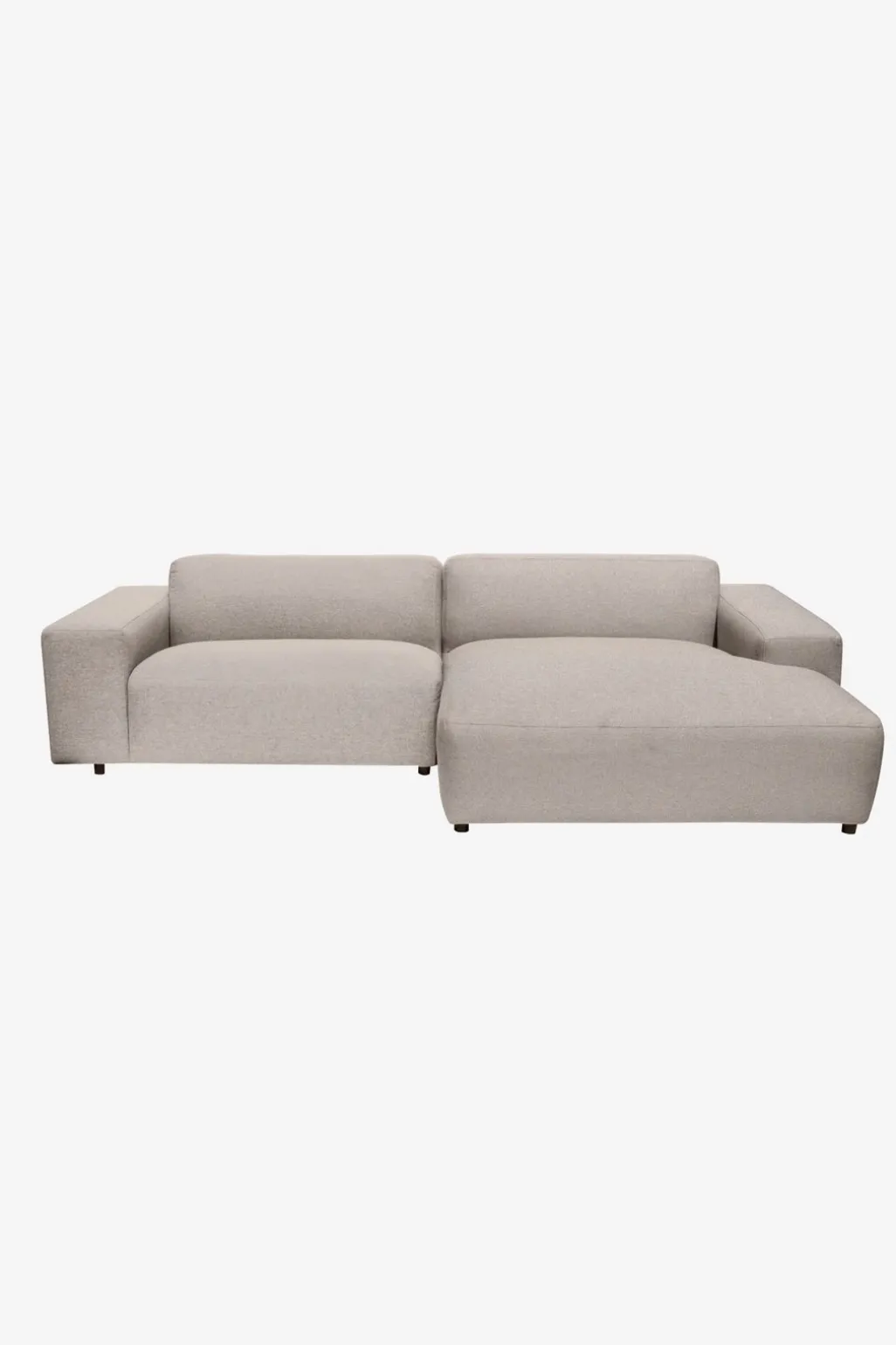 King 3-zits bank chaise longue rechts naturel