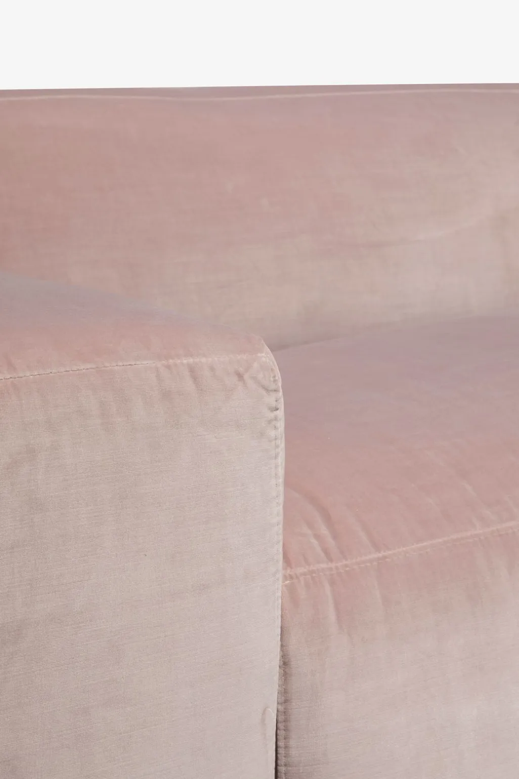 King 3-zits bank chaise longue links nude