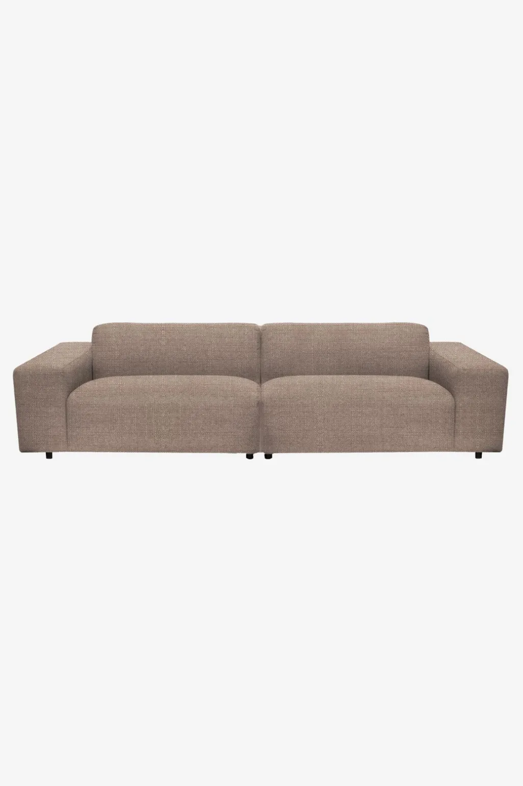 King 3-zits bank taupe