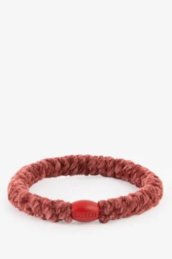 Kknekki multicolour gevlochten haarelastieken velvet