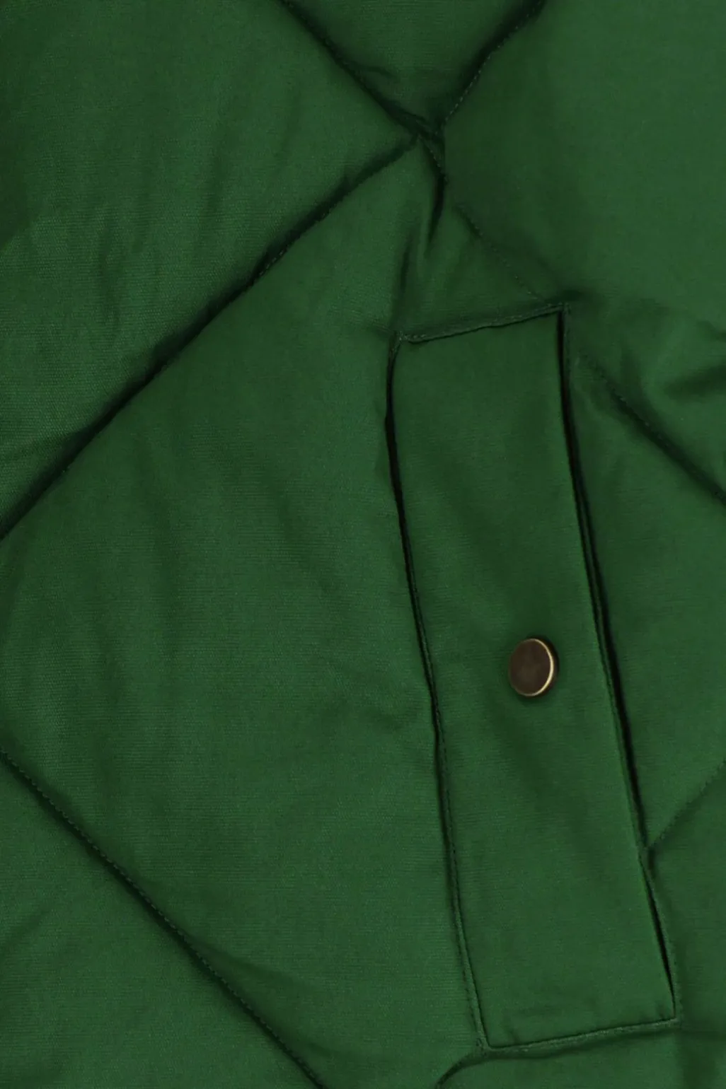 Korte groene quilted jas
