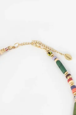 Korte ketting met multicolour kralen