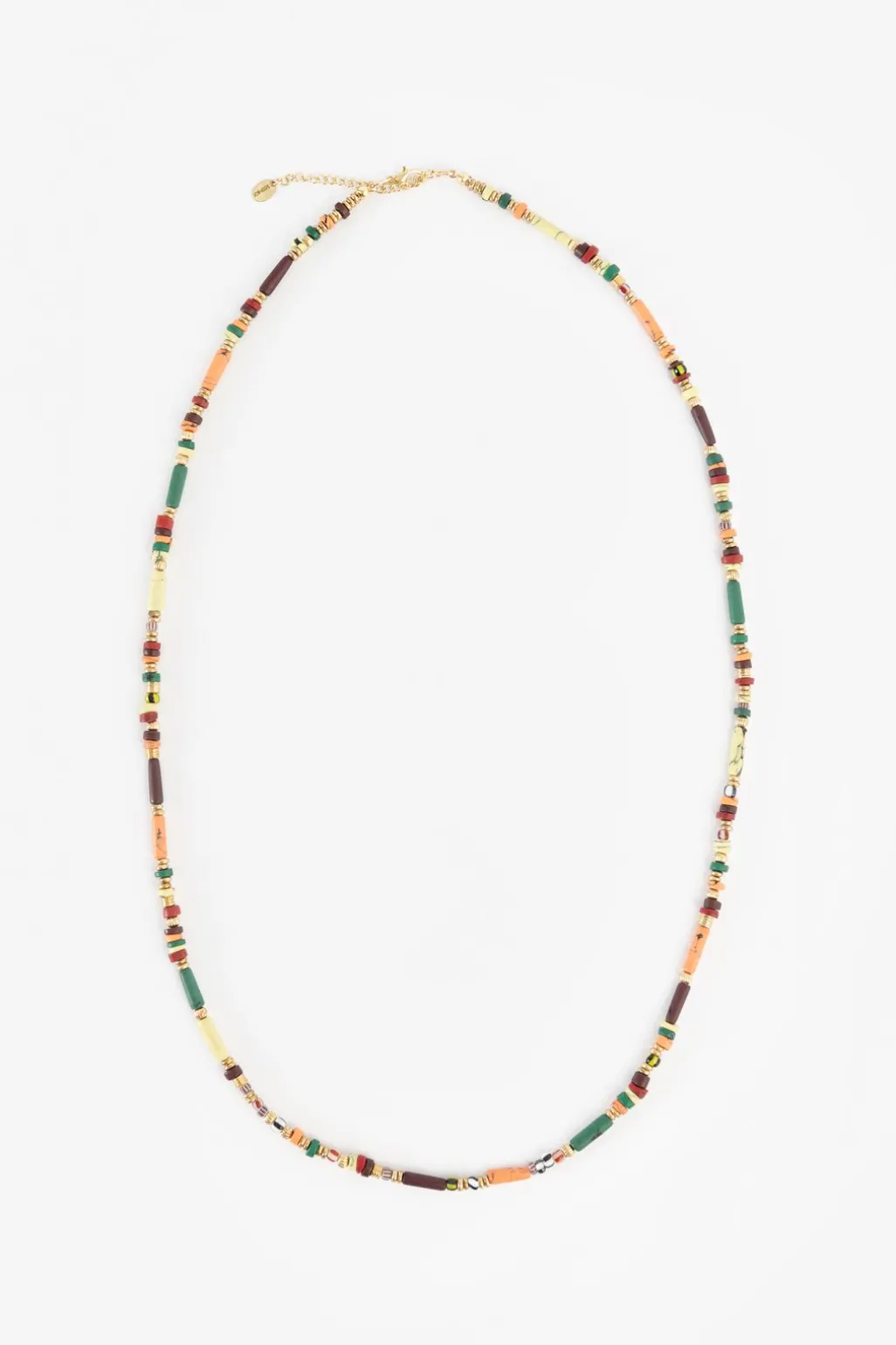 Lange ketting met multicolor kralen