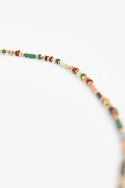 Lange ketting met multicolor kralen