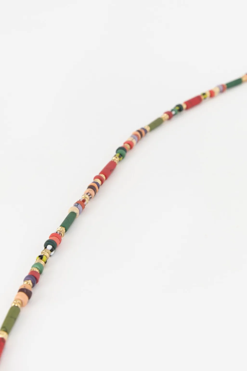 Lange ketting met multicolour kralen