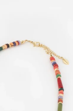 Lange ketting met multicolour kralen