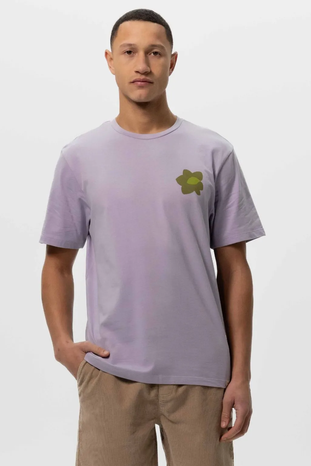 Lavendel T-shirt met artwork