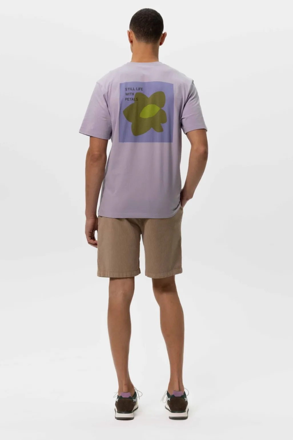 Lavendel T-shirt met artwork