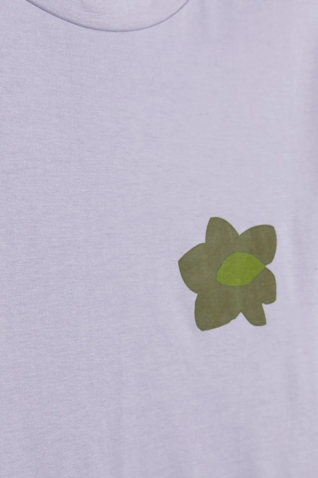 Lavendel T-shirt met artwork