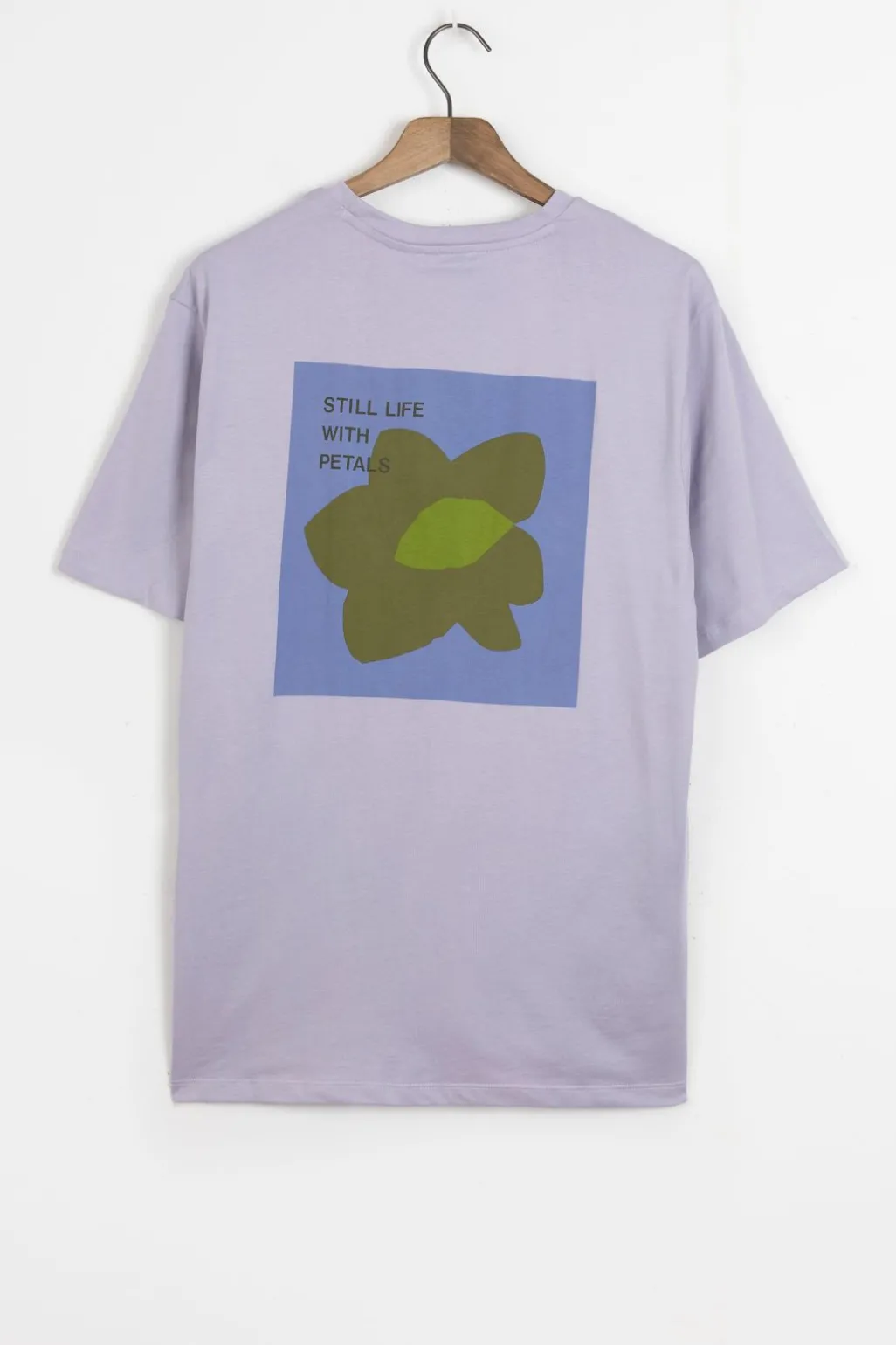 Lavendel T-shirt met artwork