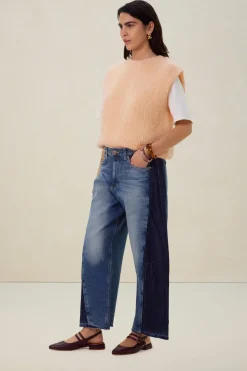 LEE blauwe mid waist straight jeans