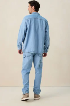 LEE Carpenter lichtblauwe mid-rise loose fit jeans