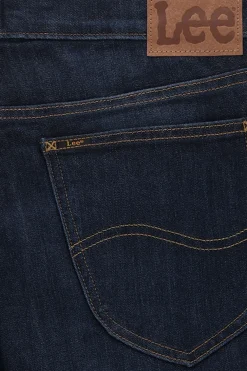 LEE donkerblauwe mid-rise straight fit jeans