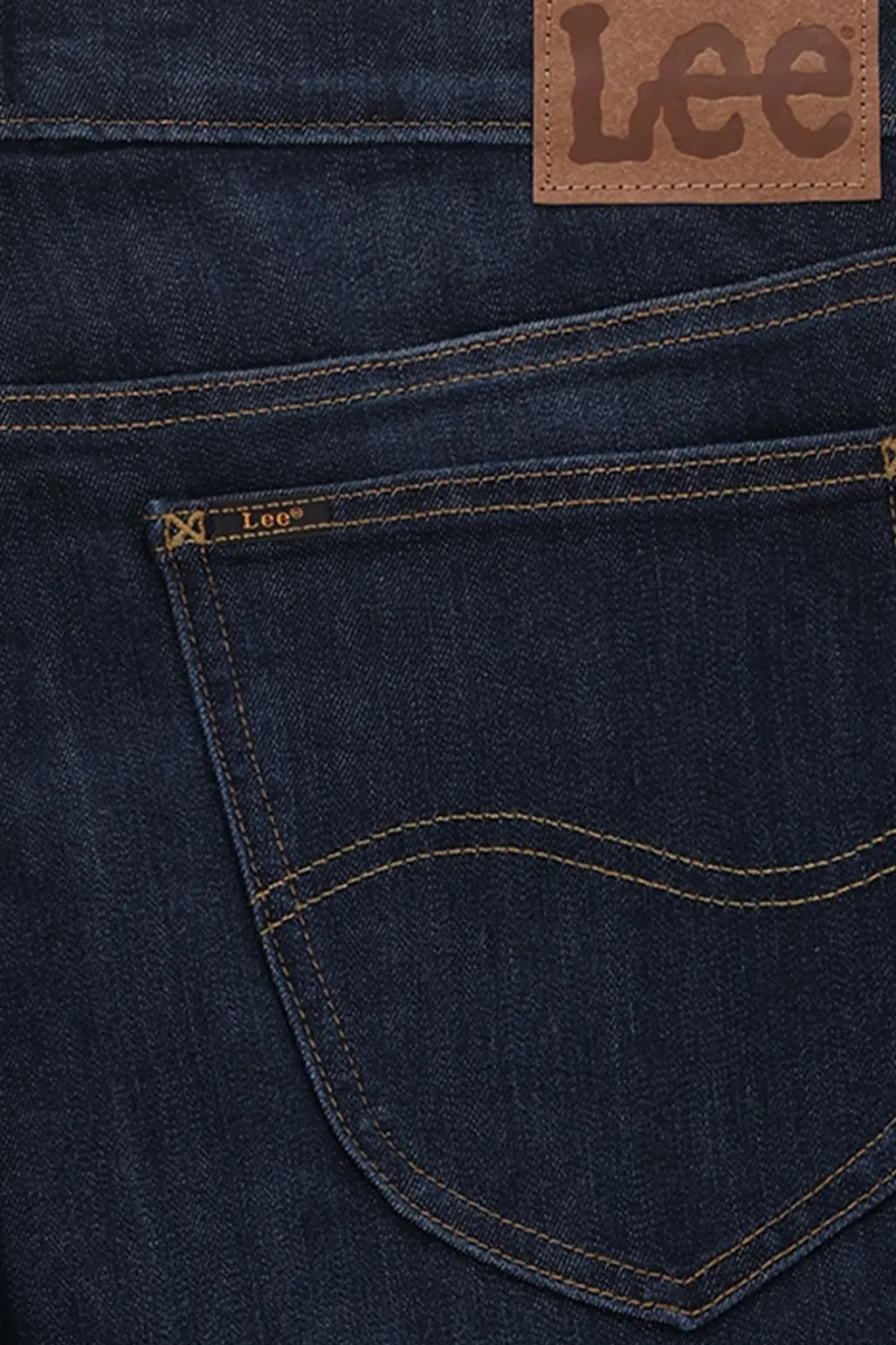 LEE donkerblauwe mid-rise straight fit jeans