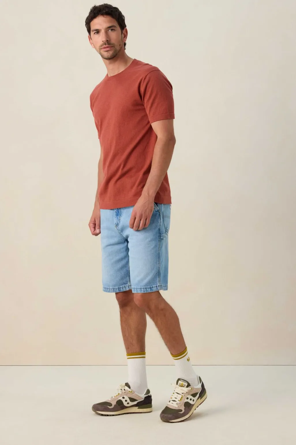 LEE lichtblauwe loose fit denim short
