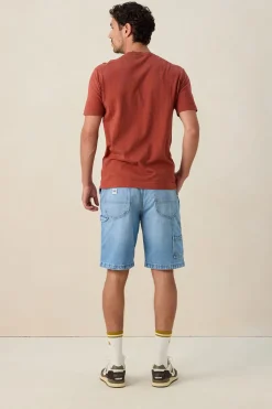 LEE lichtblauwe loose fit denim short