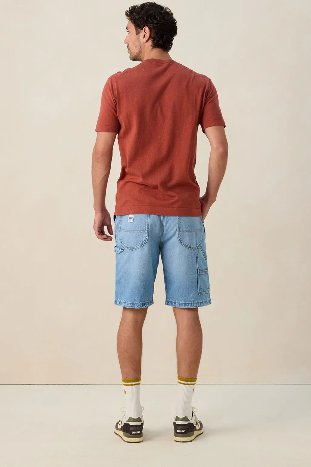 LEE lichtblauwe loose fit denim short