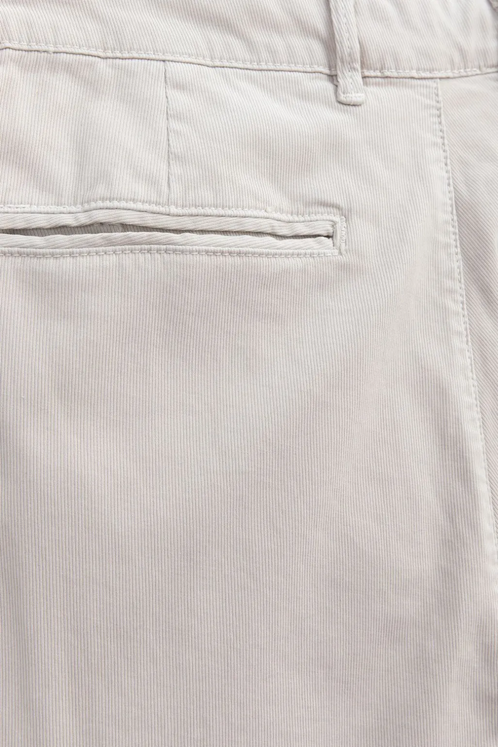 Licht beige mid-rise katoenen twill chino