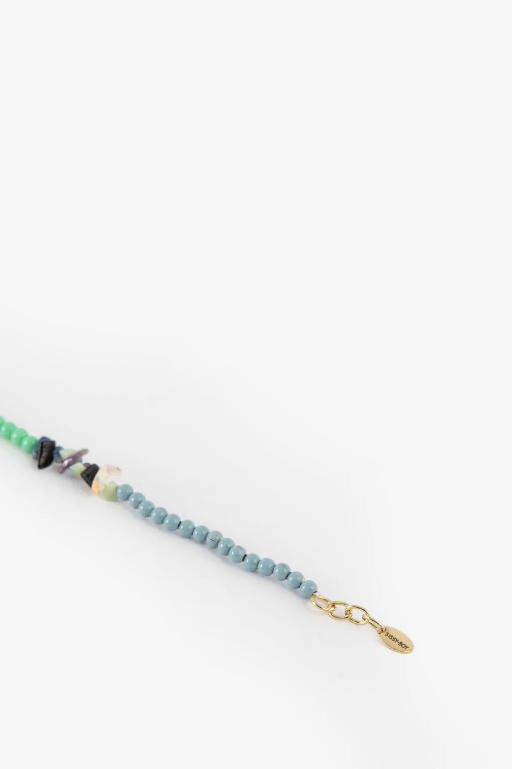 Lichtblauwe beads armband